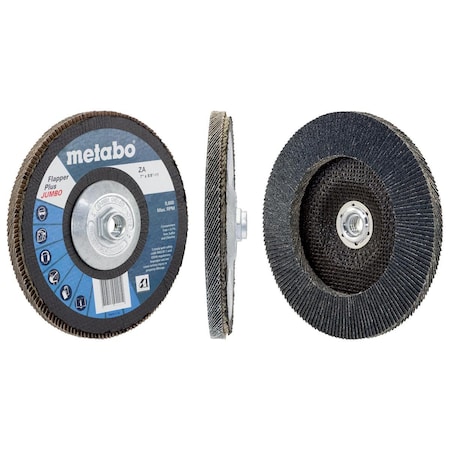 Metabo Flap Disc 7" Flapper Plus JUMBO 80 5/8"-11 T29 Fiberglass 629430000